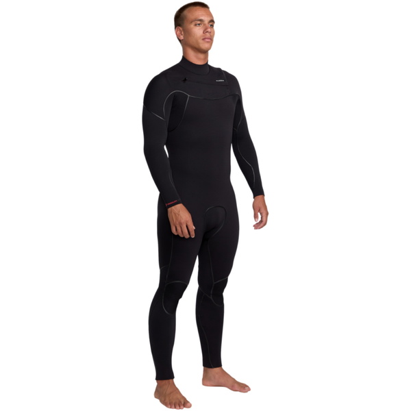 2025 Quiksilver Heren Marathon Sessions 5/4/3mm Borst Ritssluiting Wetsuit 25AW213504 - Black